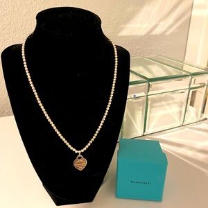Tiffany & Co. Heart Tag Bead Necklace